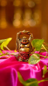 Radhe Enterprises - Figuras Artesanales Tradicionales de Latón Hechas a Mano de Buda Sonriente, 2 Piezas, Feng Shui para Sala de Estar - Product Image 5