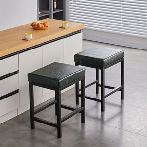 CPINTLTR Sgabelli da Bar Moderni in Ecopelle, Sedie da Cucina e Isola, Sedute in Metallo Imbottite - Product Image 2