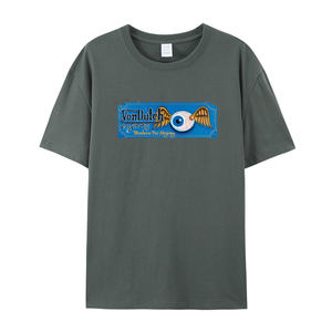 Camiseta Casual Corta para Hombre, 240g, 300gsm, 100% Algodón, con Borde Crudo, Hombros Caídos, Estampado DTG, Efecto Diamante, Lavado Desgastado por el Sol, Estilo Desgastado - Product Image 2