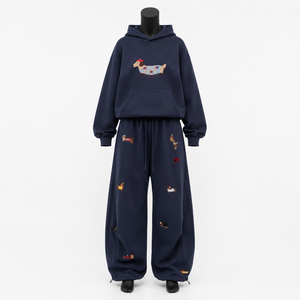 Custom <b>Women</b>’s <b>Tracksuit</b> Set Oversized Hoodie Jogger Pants Embroidered Sweatshirt 2 Piece Casual Streetwear Sportswear - Product Image 1
