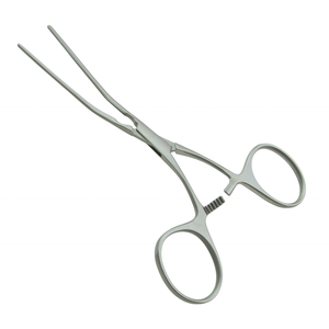 Pinzas Vasculares Pediátricas de Acero Inoxidable KOUNAIN de 125 mm, Instrumento Quirúrgico para el Control y Sujeción de Vasos Delicados - Product Image 3