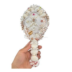 Luxury Seashell Handheld Mirror Natural Shell Decorative Makeup Mirror Wedding Bridesmaid Gift - Product Image 6