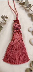 Tieback Tassel Curtain Holder <b>Red</b> 100% Rayon Decorative Fringe for Window Drapes - Product Image 5