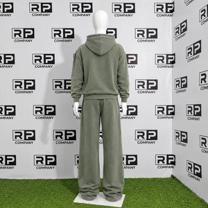 Pantalones de chándal al por mayor con logo personalizado, de tejido grueso, lavado ácido, estilo vintage, holgados, de pierna ancha, oversize, estilo streetwear - Product Image 3