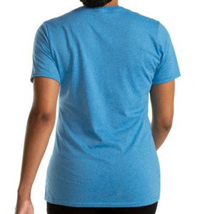 Camiseta informal de cuello en V para mujer, muy vendida, suave, de corte regular, personalizada, 100% algodón, de alta calidad. - Product Image 6