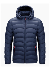 Luxury Unisex Hooded Puffer <b>Jacket</b> Patchwork Cotton Filled Thick <b>Warm</b> Design for Outdoor Workwear and Cold Winter Weather - Product Image 3