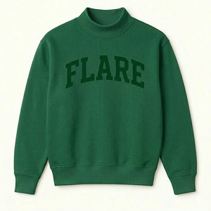 เสื้อสเวตเชิ้ตคอเต่าทรงโอเวอร์ไซส์ ผ้าฝ้ายฟลีซ อุ่นสบาย เหมาะสำหรับฤดูหนาว สไตล์ลำลอง แฟชั่นสตรีทแวร์ - Product Image 1