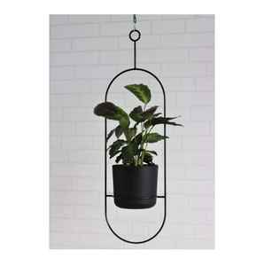 Jardinière suspendue moderne en acier pour intérieur, extérieur, jardin, balcon – Support de plantes en métal durable, décoration décorative pour la maison et le jardin - Product Image 1