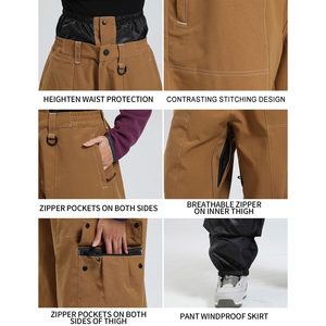 Pantalones de esquí personalizados para mujer, impermeables, para invierno, con aislamiento, para snowboard y actividades deportivas al aire libre. - Product Image 5
