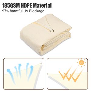 Tenda Parasole Quadrata 16x16 Bianca Riso, Design Elegante per Esterni per una Protezione Solare Migliorata - Product Image 3