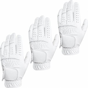 Guantes de Golf Unisex Transpirables de Piel de Oveja Cabretta de Alta Calidad para Deportes - Product Image 1