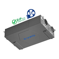 Haute efficacité 150m ³/h silencieux équilibré HRV récupérateur d'air économie d'énergie ERV système de ventilation ventilateur