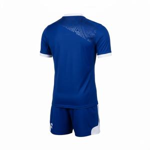 Conjunto de Uniforme de Fútbol Personalizado con Cinta Azul, Equipación Deportiva para Equipo, 100% Poliéster, Antibacteriano, de Secado Rápido, Cuello en V - Product Image 6