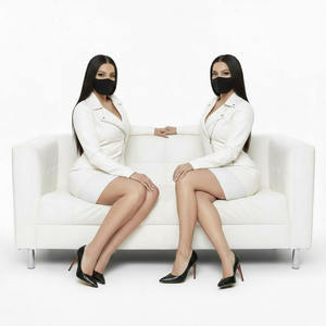 Ensemble de jupes personnalisées OEM tendance pour femmes, comprenant un crop top à capuche avec impression de logo décontractée, idéal pour l'hiver - Product Image 2