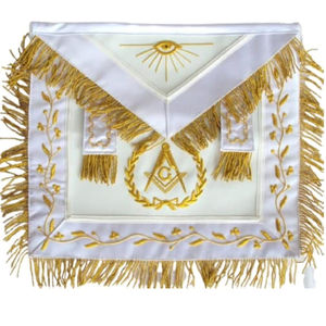 Tablier maçonnique personnalisé de haute qualité pour logo brodé – Vente en gros au meilleur prix, matériau de qualité supérieure – Tabliers de régalia maçonniques - Product Image 2