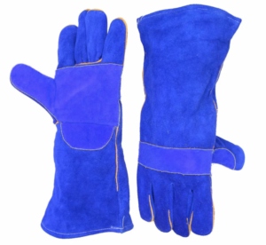 Gants de soudage en cuir de vachette renforcé, résistants, pour travaux industriels, avec protection thermique pour soudeurs - Product Image 6
