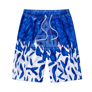 Shorts de plage brillants pour hommes 100% coton, taille élastique, légers, respirants, séchage rapide, écologiques, coupe ample, décontractés - Product Image 3