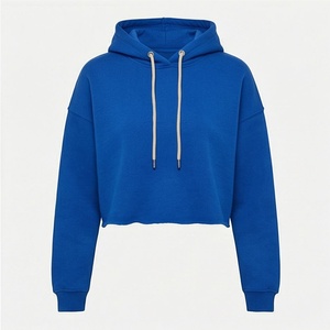 Sweat à capuche oversize en molleton de coton, personnalisable avec logo et couleur, pour filles, respirant, style streetwear - Product Image 1