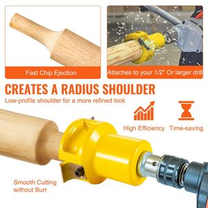 Taglierina per Mobili in Alluminio e Acciaio Premium con Lame Curve Doppie e Viti a Bottone, Diametro 1,5 pollici/38 mm, per Macchine per la Lavorazione del Legno - Product Image 6