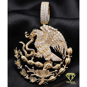 จี้รูปนกพรีเมียมประดับเพชรโมอิสซาไนต์ทรงกลม สร้อยคอเงินแท้ 925 - Product Image 2