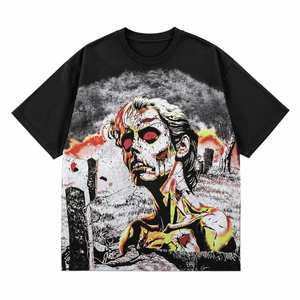 Camiseta de cuello redondo extragrande con gráfico personalizado, ropa informal de verano, mangas cortas, estilo moderno, camisetas unisex para un uso cómodo. - Product Image 1