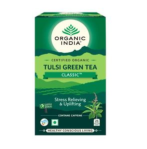 Organic India <b>Tulsi</b> Green <b>Tea</b> Pack of 4 X 25 <b>Tea</b> Bags - Product Image 2