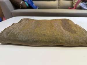 ผ้าซาตินเมทัลลิกผสมโพลีเอสเตอร์/ไนลอน ทอลายพัลส์ น้ำหนักปานกลาง เหมาะสำหรับชุดเดรส เสื้อผ้า ชุดแต่งงาน และชุดงานเลี้ยง ขนาด 44/45 - Product Image 2