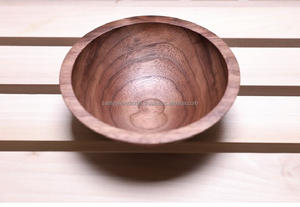Eco-Friendly Small Walnut Wood Oval Bowls Polished <b>Bulk</b> <b>Candle</b> Vessels with Love Style Agate Bowl Chinese New Year - Product Image 3