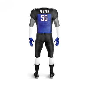 2026 New Arrival Men's American Football Uniform Customize Fabric Fully Sublimated Short Sleeve V-Neck Football Jerseys For Team - Product Image 3