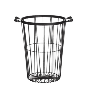 ตะกร้าเก็บของลวดเหล็กสีดําตกแต่งยอดนิยมสําหรับบ้าน - Product Image 1
