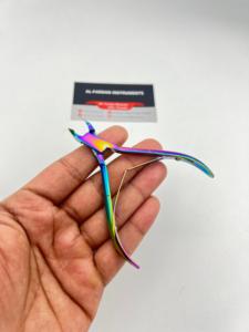 Rainbow Multi Color Professional Cuticle Nipper <b>Tool</b> For Manicure Pedicure Toe <b>Nail</b> Cleaning Custom Jaw Size Stainless Steel - Product Image 4