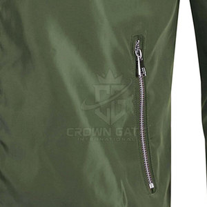 Diseña tu propia chaqueta bomber con logotipo, servicio OEM personalizado, tela ligera, chaqueta de invierno para hombre en venta - Product Image 5