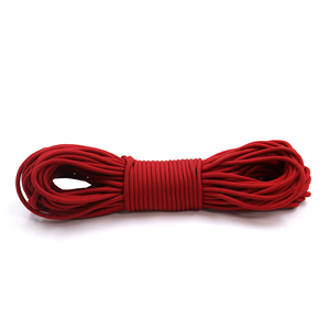Cuerda de Paracord Roja de 4 mm, Tipo 550, Cordón de Nailon Utilitario para Camping, Supervivencia, Manualidades y Bricolaje - Product Image 1