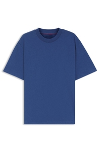 Men's Solid Color Cotton T-Shirt Short Sleeve O-Neck Casual Jersey Knit Acid Wash Soft 320g Regular Fit - Product Image 2