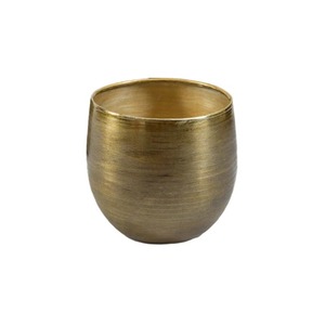 Jarrón de Mesa Moderno de Latón, Hecho a Mano, Acabado Dorado, Decoración para el Hogar, Adorno para Sala de Estar, Diseño de Interiores - Product Image 2