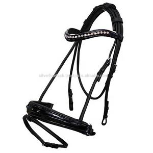 Bride de cheval en cuir verni - Product Image 2