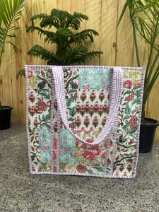 Sac fourre-tout en coton matelassé pour femme, grand sac de shopping, sac à bandoulière, sac de transport, sacs fourre-tout faits main, best-seller - Product Image 4