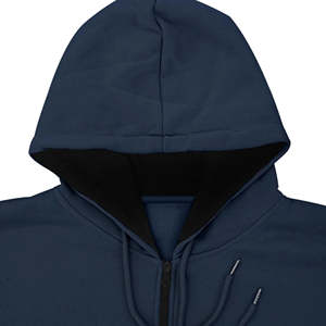 Sudaderas con capucha pesadas con cremallera para hombre, cremallera bidireccional, sudaderas lisas extragrandes, sudadera con capucha personalizada con cremallera - Product Image 3