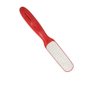 Lima de pies de níquel, grano grueso/medio, 1 unidad, herramienta duradera para eliminar callos de pedicura, para talones lisos y cuidado de los pies, color rojo - Product Image 5