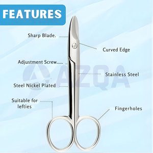 Stainless Steel Toenail Scissors Heavy Duty Precision <b>Nail</b> Trimming <b>Tool</b> for Thick <b>Nails</b> Manicure Pedicure Use - Product Image 3