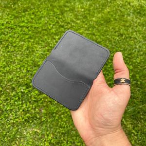 Porte-cartes en cuir cousu à la main portefeuille personnalisé petit ami pour hommes poche avant tous les jours LCR-0065G de transport - Product Image 2