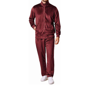 Survêtement en velours tendance pour hommes, collection athlétique d'hiver sur mesure, vente en gros, directement de l'usine - Product Image 4