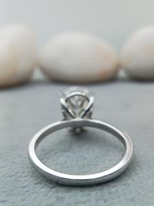 Anillo de Compromiso D'VINS JEWELS LR60 con Diamante Corte Pera, Plata 925, Engaste de Garras, Clásico para Mujer, Certificado IGI, para Boda y Aniversario - Product Image 2