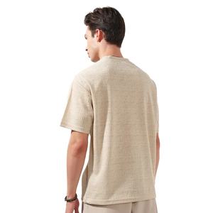 T-shirt court personnalisé pour homme, coupe ample, 100 % coton épais, épaules tombantes, style hip-hop, grande taille, jersey - Product Image 4