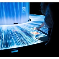 Écran de cascade LED, affichage électrique, cascades artificielles numériques, rideaux, mur de fond pour expositions de musées interactives