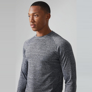 Camisetas de Gimnasio de Manga Larga para Hombre, Personalizadas OEM, Lisas, al por Mayor, Cuello Redondo, Corte Ajustado, Ligeras, 200 Gsm, para Entrenamiento - Product Image 6