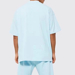 Camisetas Vintage con Lavado Ácido para Hombre, Costuras Invertidas Personalizadas, Desgastadas, con Cuello Grueso, Dobladillo Cuadrado, 100% Algodón - Product Image 2