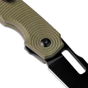 Couteaux pliants pour usage quotidien avec lame finition noire, manche décoratif foncé et construction compacte pour les voyages en plein air - Product Image 6