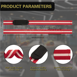 Sangles de levage ergonomiques pour l'entraînement, avec ajustement sûr et confort, idéales pour les routines d'exercice quotidiennes - Product Image 2