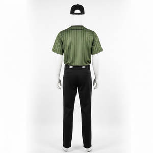 Ensemble d'uniformes de baseball personnalisés de haute qualité pour hommes, 100 % polyester, broderie personnalisée, marque sur mesure - Product Image 2